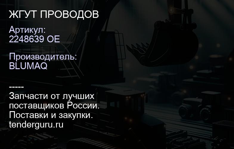 2248639 OE ЖГУТ ПРОВОДОВ | купить запчасти